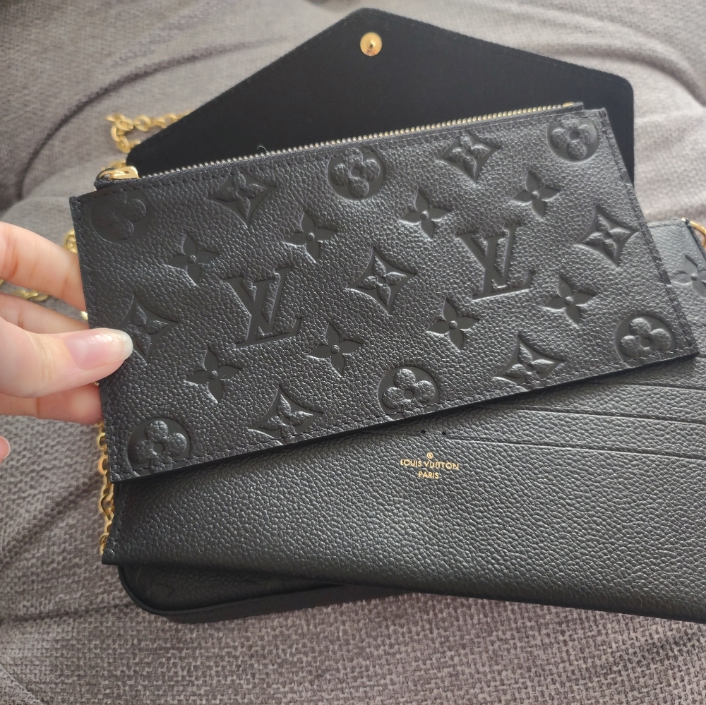 Louis Vuitton Pochette Félicie black empreinte - Picture 6 of 9